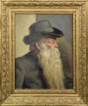 Peintre non spécifié, Europe du Nord ( ?), 20e siècle, Portrait d'un homme avec barbe