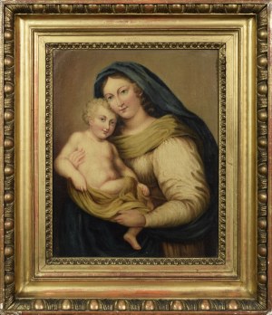 Malarz nieokreślony, XIX w., Madonna z Dzieciątkiem