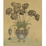 Adam HERSZAFT (1886-1942?), Kwiaty w wazonie, 1928