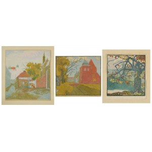 Władysław BIELECKI (1896-1943), Set of 3 woodcuts