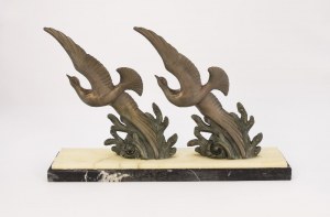 Artiste non spécifié, 20è siècle, Mouettes - art déco sculpture