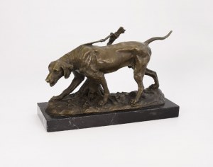 Alfred BARYE (1839-1882), Le chien de chasse