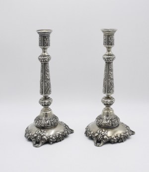 NORBLIN & Co (firme active 1819-1944), Paire de chandeliers