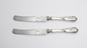 Para noży z herbem Leliwa