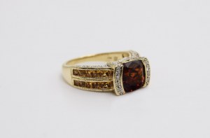 Bague avec spessartine