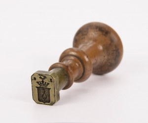 Stamp piston with the coat of arms of Prussia II - Wolf's Scythe