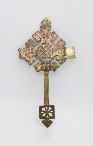 Croce processionale copta