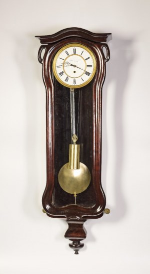 Clockmaker WACŁAW GRABIŃSKI, Wall clock, Art Nouveau