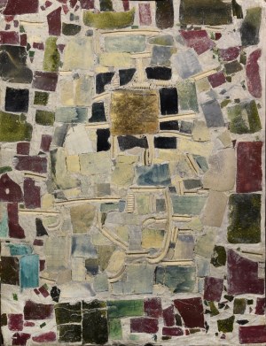 Zofia ARTYMOWSKA (1923-2000), Composition de villes (mosaïque), 1962