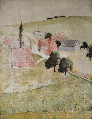 Barbara SZAJDZIŃSKA-KRAWCZYK (1925-2005), Paysage, 1996