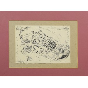 Zdzislaw LACHUR (1920-2007), Sketch with a head, 1996