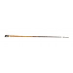 French horn horse whip with silver handle