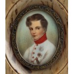 French tortoiseshell miniature with a portrait of Napoleon II