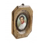 French tortoiseshell miniature with a portrait of Napoleon II