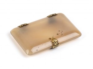 French musk agate snuff box