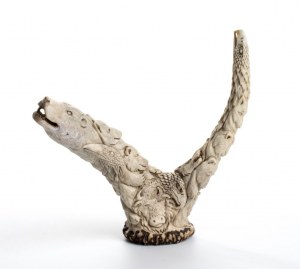 Deer antler carving