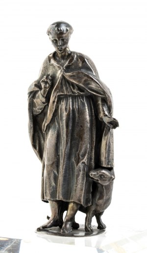 Sculpture italienne en argent de Saint-Guy