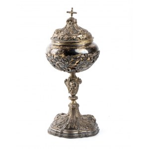 Sicilian silver pyxis