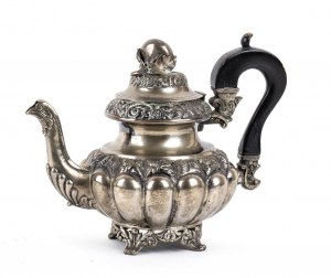 Italian silver teapot