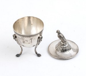 Italian silver sugar bowl