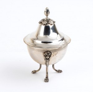 Italian silver sugar bowl