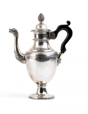 Italian silver coffee pot