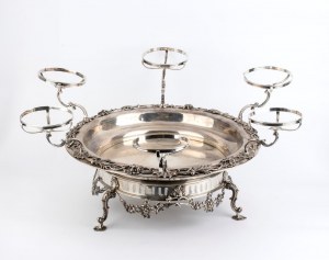 Centre de table en argent sterling de l'époque victorienne