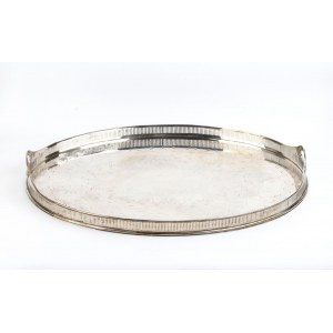 William Hutton & Sons (Edward Hutton) English Victorian silver tray