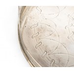William Hutton & Sons (Edward Hutton) English Victorian silver tray