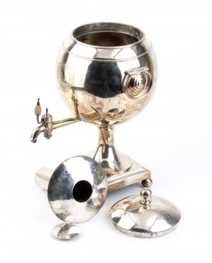 Angielska srebrna urna na herbatę w stylu georgiańskim