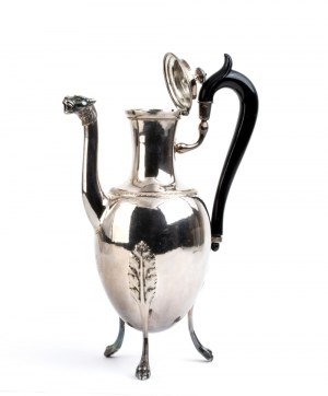 French silver coffee pot