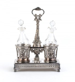 A French silver cruet