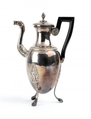 French silver coffee pot