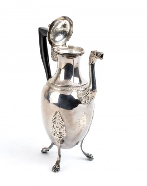 French silver coffee pot