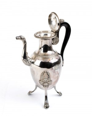 French silver coffee pot
