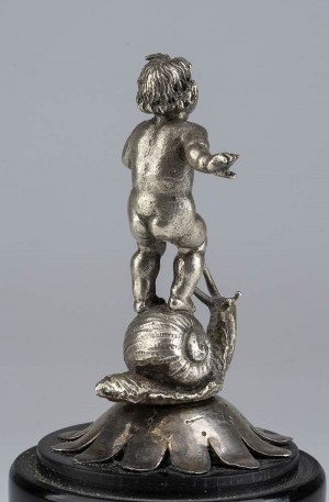 A silver putto