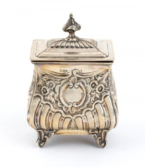 Angielska wiktoriańska srebrna podstawka pod herbatę