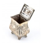 Minshull & Latimer English Victorian sterling silver tea caddy