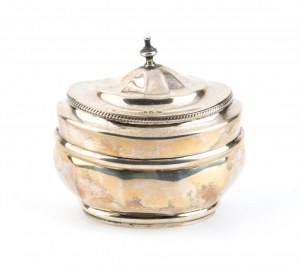 Englische viktorianische Teedose aus Sterlingsilber