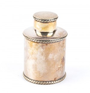 English Victorian sterling silver tea caddy