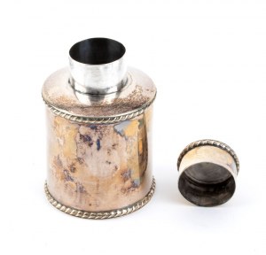 English Victorian sterling silver tea caddy