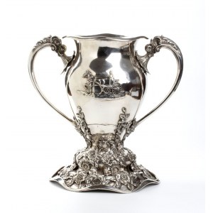 P.W. Ellis & Co. A Canadian sterling silver large two-handled Presentation Cup