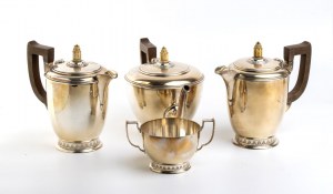 Sterling silver Art Déco tea service