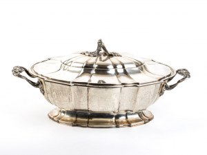 Italian silver soup tureen