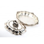 Italian silver entrée dish
