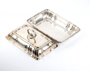 Italian silver entrée dish