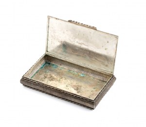 Włoskie srebrne pudełko na cygara
