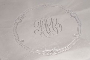 English Edwardian sterling silver salver