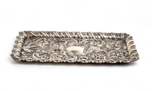 English sterling silver tray