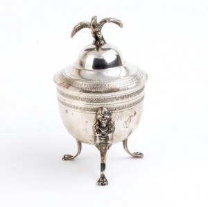 Italian silver sugar bowl